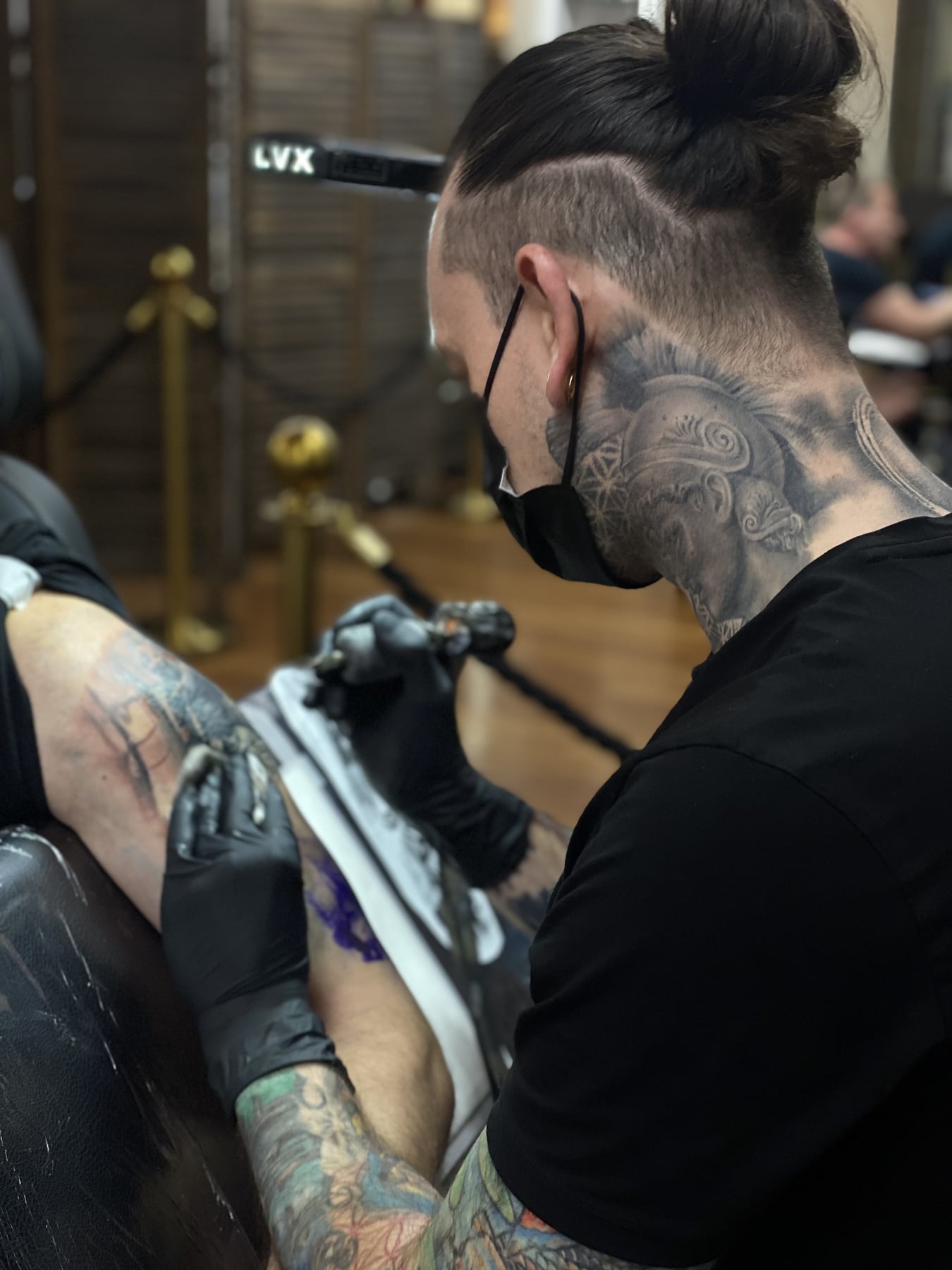 Chriz bei der Arbeit